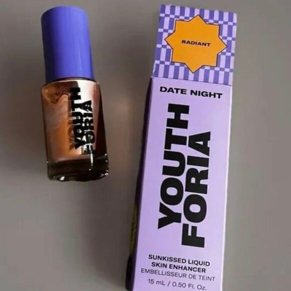 Date Night by Youthforia Bronzy Skin Enhancer .5 oz Sunkissed Glow Serum BRONZY - Picture 4 of 6